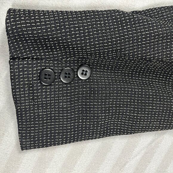 MaxMara Blazer Womens Sz 10 Black Wool Fully Lined Pockets Career Made in Italy - Picture 7 of 12